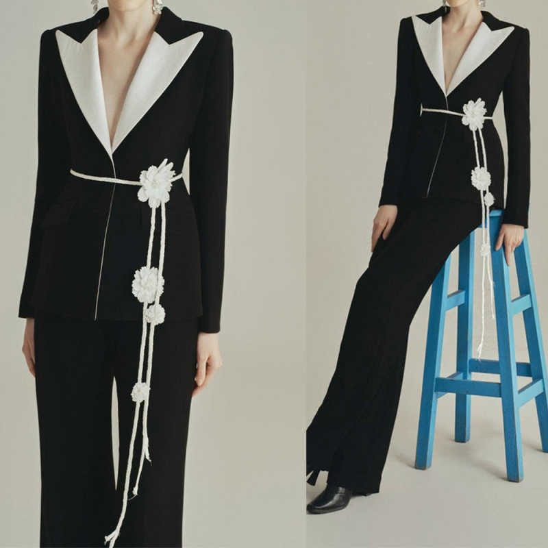 Women Formal Wear Belt - Customized Elegant Women Pants Suits With