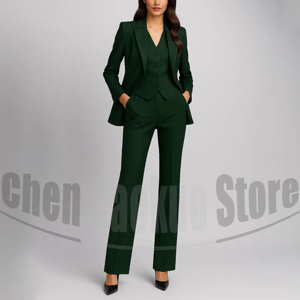 Women Formal Wear Shirt And Pant - Women's Three Piece Suit Set Fashion