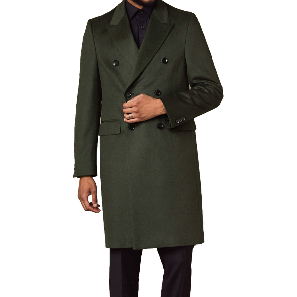 Tailored Coat Wool - Luxury 100% Wool Long Coat For