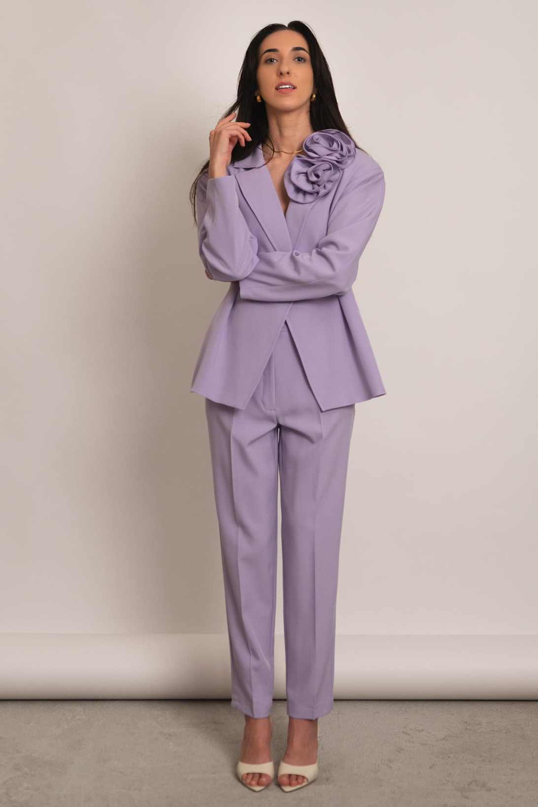 Vibrant Peplum Women Suit Set  - Women Formal Wear For Conference review and price