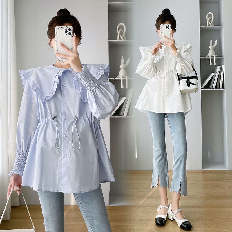 Long Sleeve Shirts Womens Cott - Women Formal Wear Korean review and price