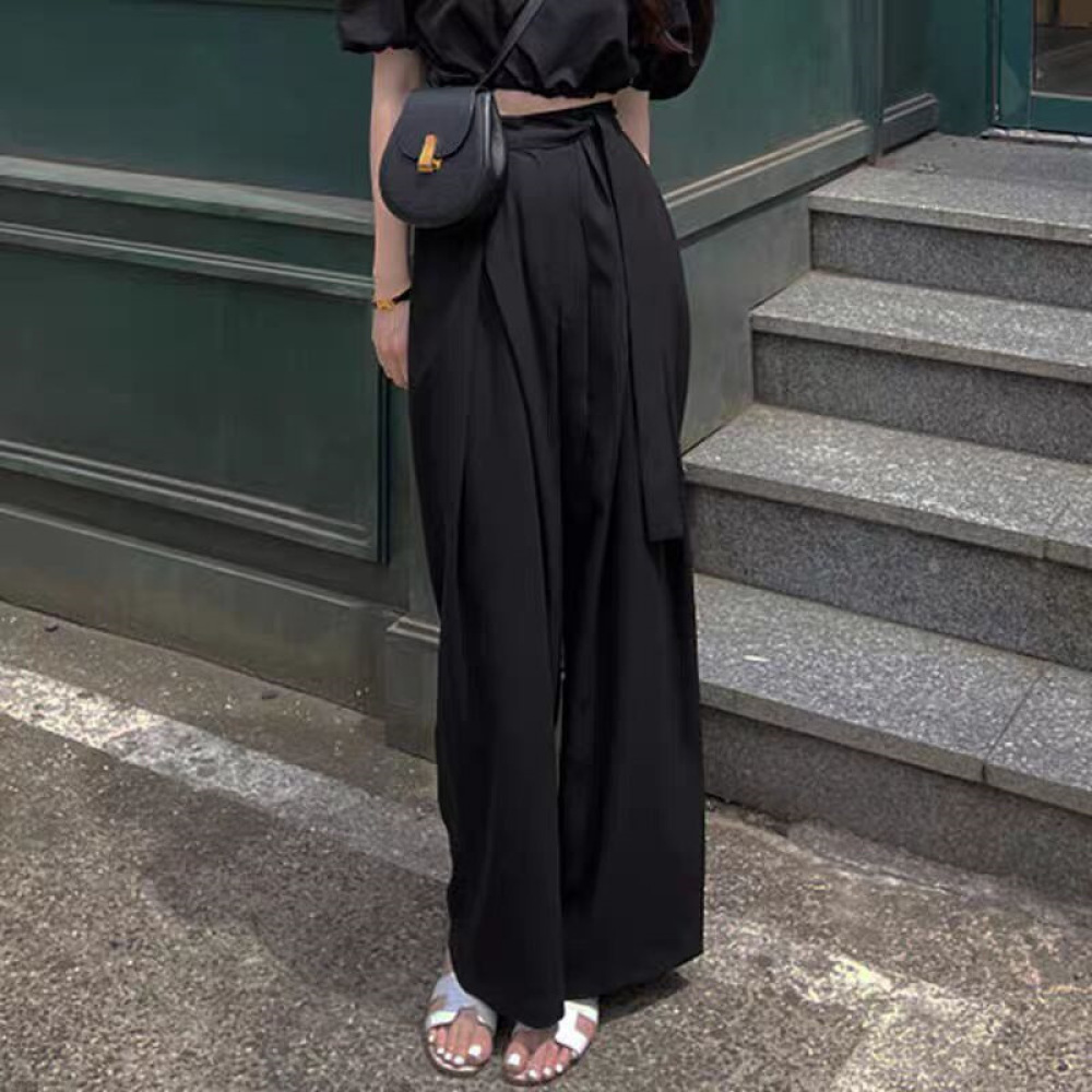 Women Fashion Wide Leg Trouser - Women Formal Wear Korean review and price