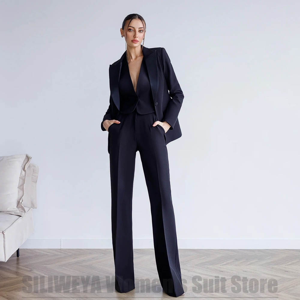Women's 3 Piece Suit Blazer Ve - Women Formal Wear For Meeting review and price