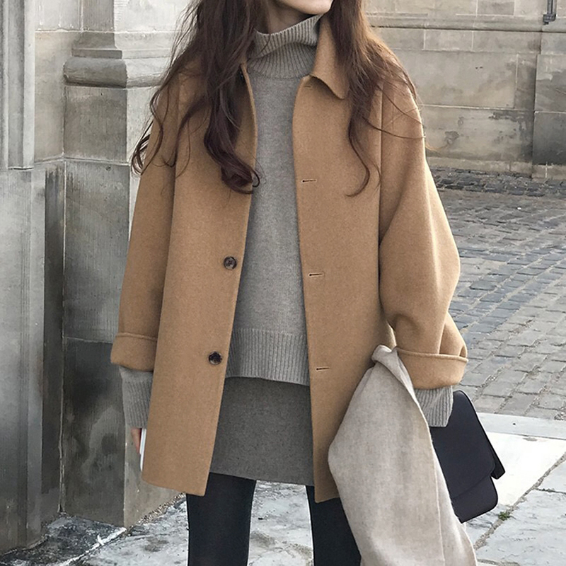 Zoki Autumn Faux Wool Coat Wom - Tailored Coat Wool review and price