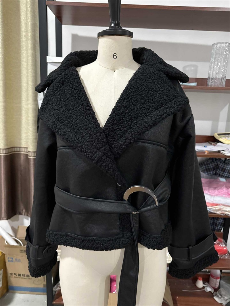 PU Leather Fur Black Women Jac - Women Formal Wear Belt review and price