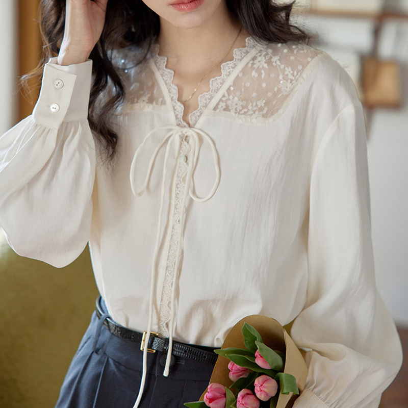 Long Sleeve Shirts Womens Sati - Women Formal Wear Korean review and price