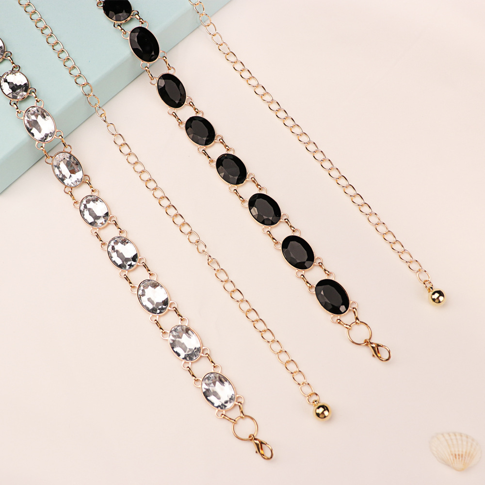 Chic Rhinestone Waist Chain Wo - Women Formal Wear Belt review and price