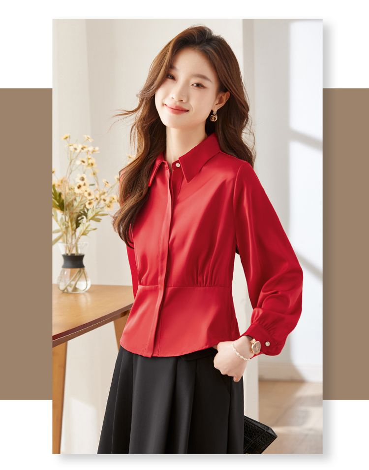 Long Sleeve Shirts Womens Cott - Women Formal Wear Korean review and price
