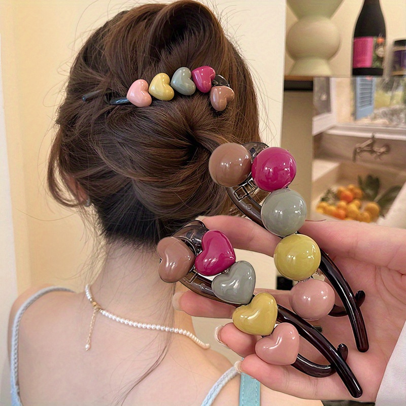 1pc Elegant Heart Twist Hair C - Women Formal Wear Look review and price