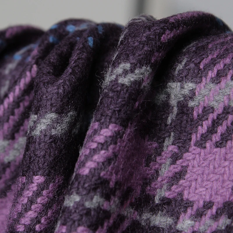 Redraspberry Purple Plaid Twee - Tailored Coat Wool review and price