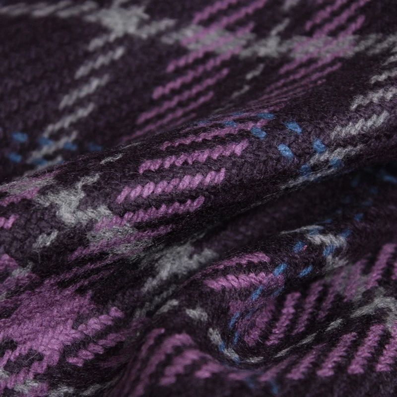 Redraspberry Purple Plaid Twee - Tailored Coat Wool review and price