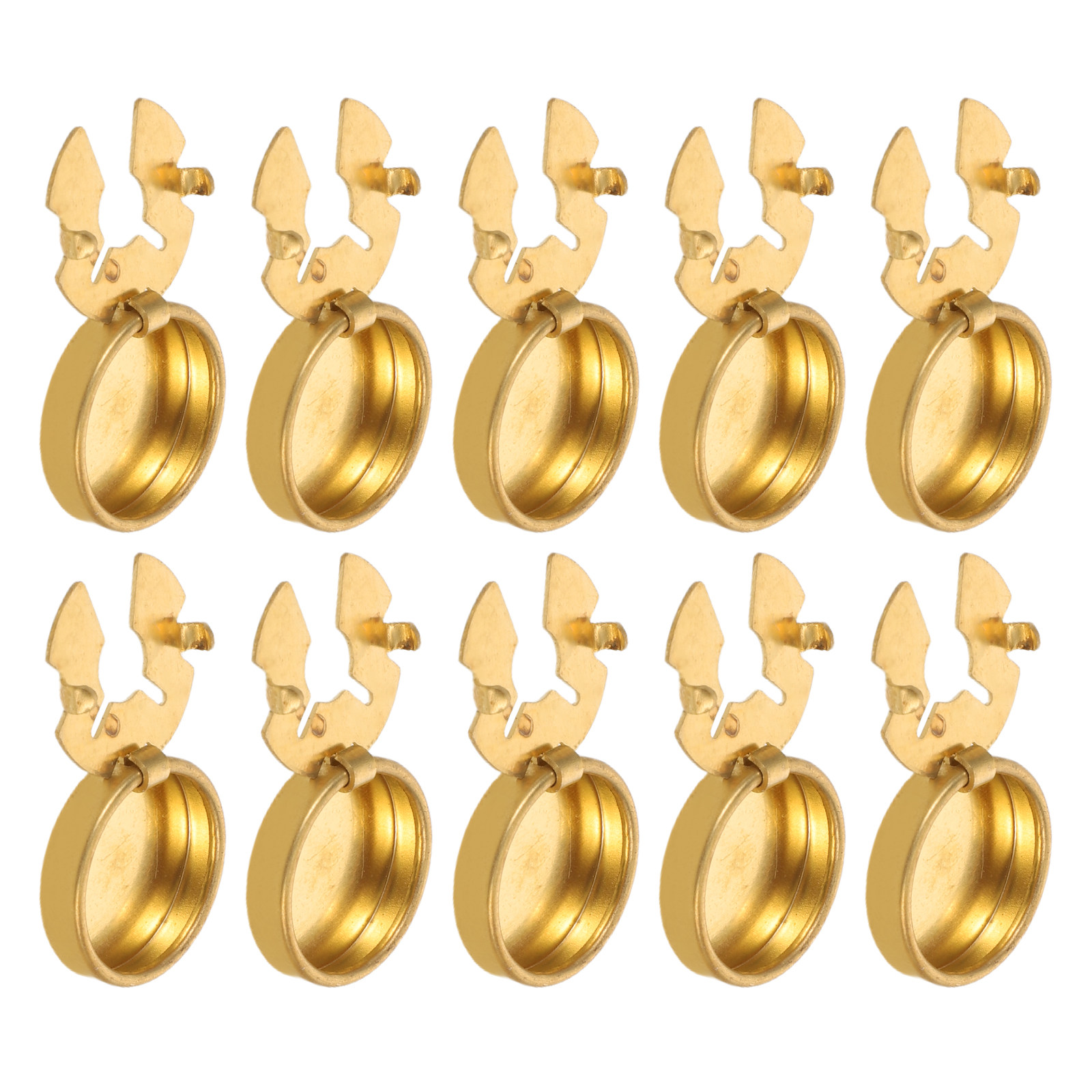 10Pcs Brass Shirt Button Cover - Women Formal Wear For Meeting review and price