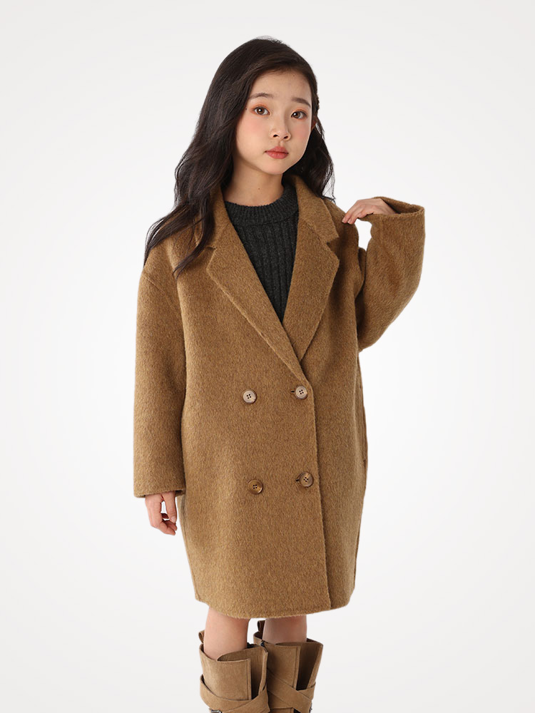 Children 100% Pure Wool Double - Tailored Coat Wool review and price