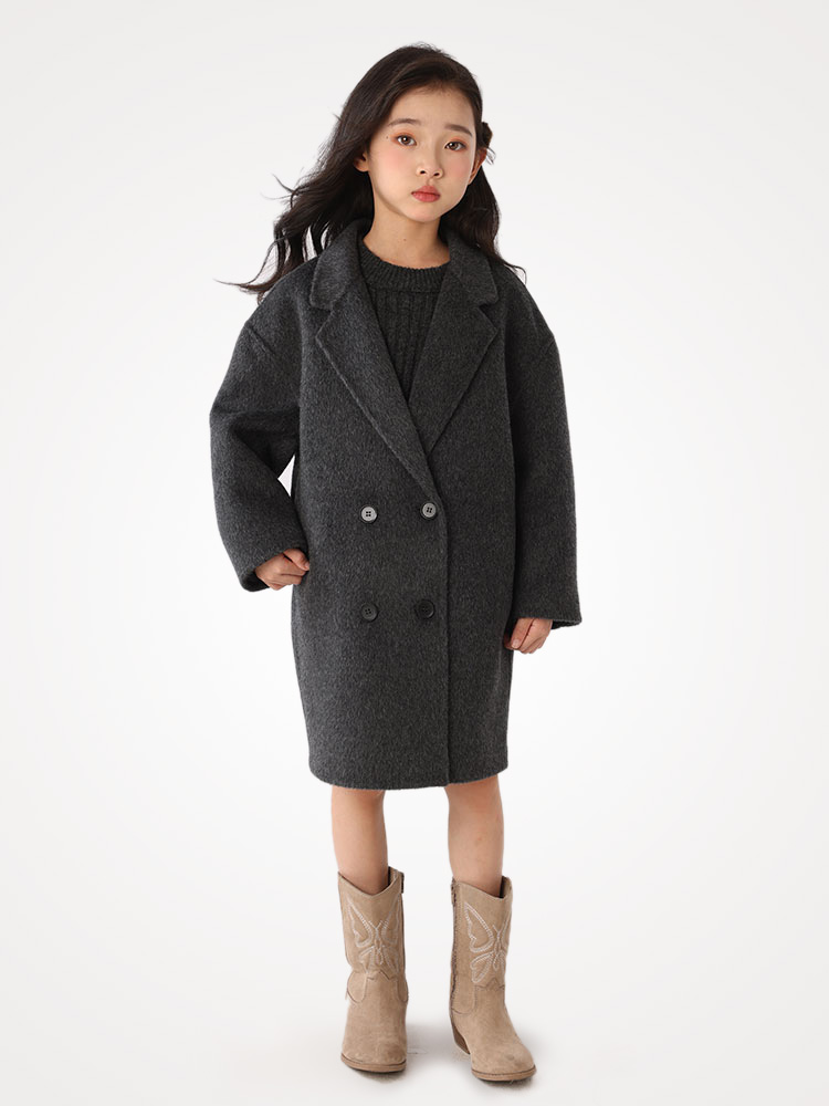 Children 100% Pure Wool Double - Tailored Coat Wool review and price