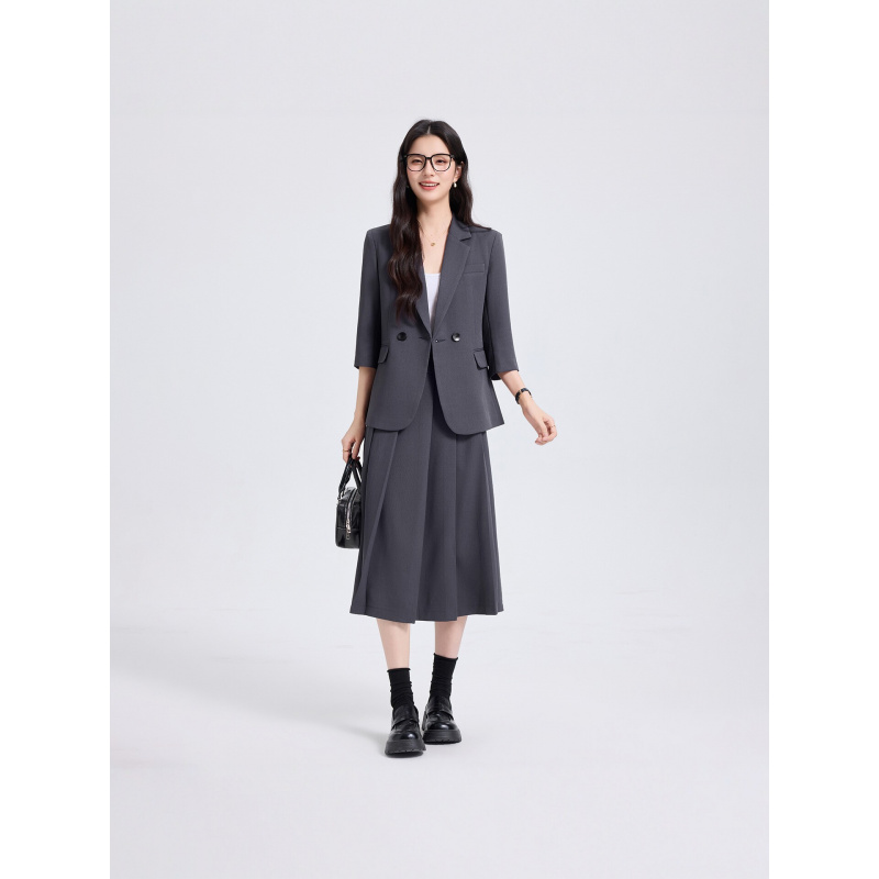 Navy Blue Women's Suit Set for - Women Formal Wear Shirt And Pant review and price