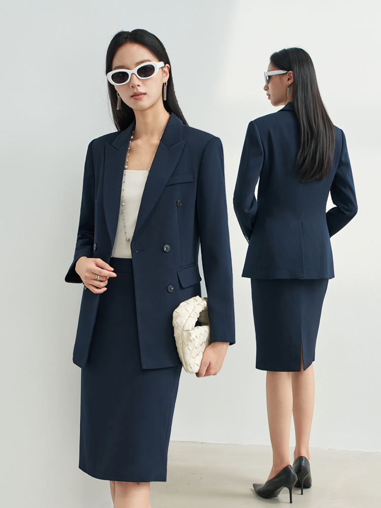 Navy Blue Professional Skirt S - Women Formal Wear Shirt And Pant review and price