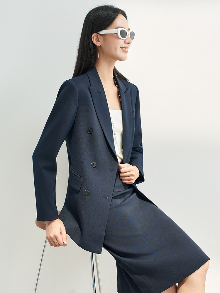 Navy Blue Professional Skirt S - Women Formal Wear Shirt And Pant review and price