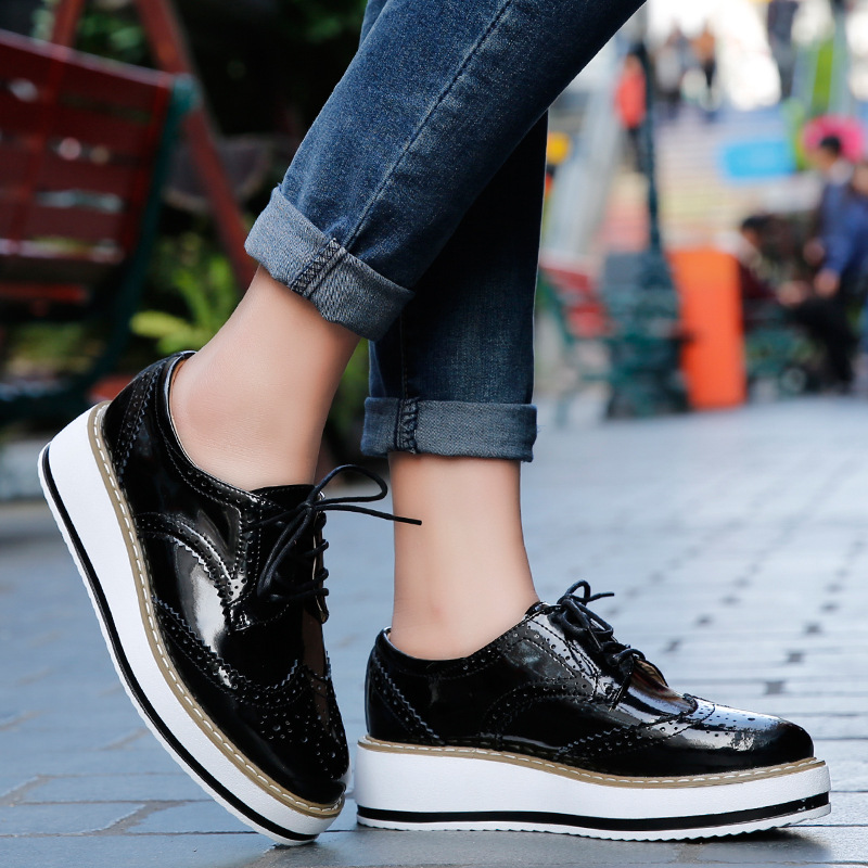 Women Loafers Shoes Leather Th - Formal Dress Female review and price