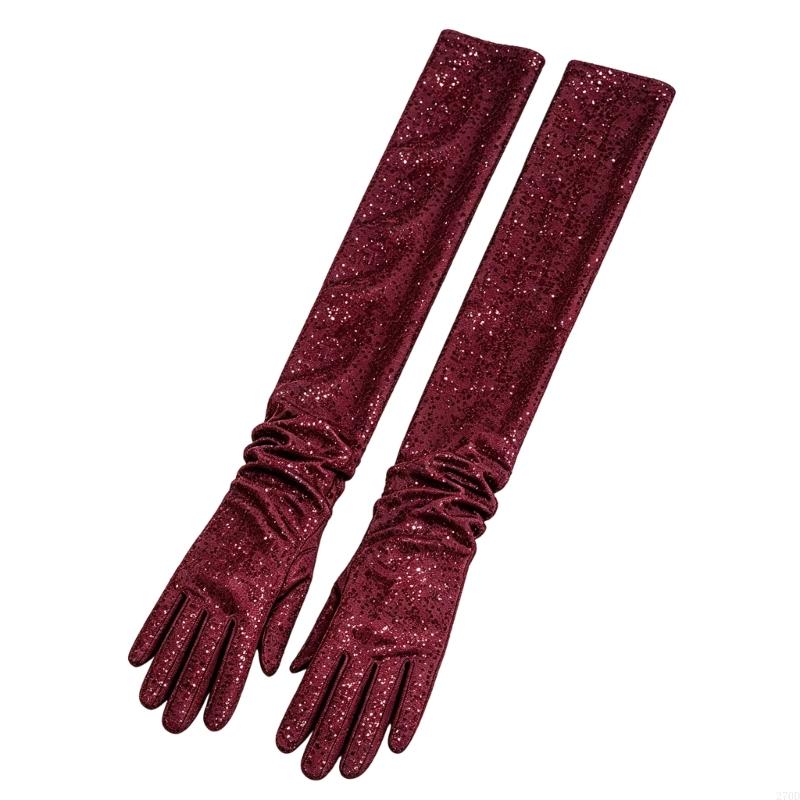 Long Formal Gloves with Sequin - Women Formal Wear Look review and price