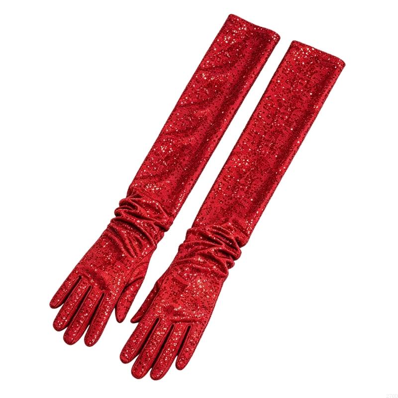 Long Formal Gloves with Sequin - Women Formal Wear Look review and price